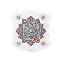 big bang theory which show energy, matter,time tattoo design idea