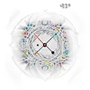 big bang theory which show energy, matter,time tattoo design idea