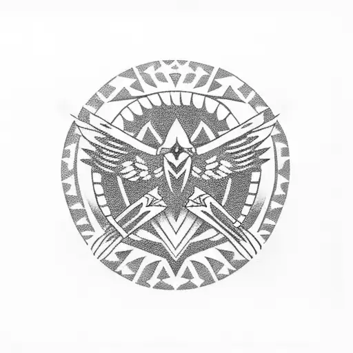 American Indian Thunderbird tattoo for biker tattoo design idea