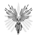 native American Thunderbird  tattoo design idea