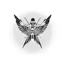 native American Thunderbird  tattoo design idea