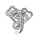snake, dagger tattoo design idea