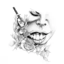 LIGHTER WITH HARMONICA tattoo design idea