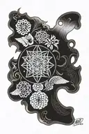 Flower of life freedom Glock 9mm casings warrior angels God family peace unconditional love tattoo design idea