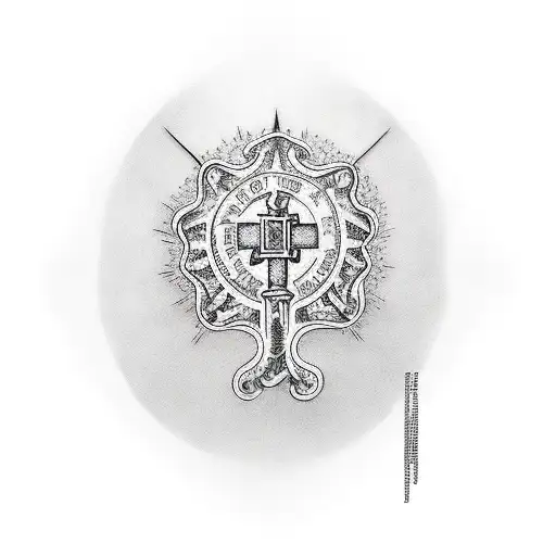 catholic tattoo design idea