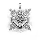 catholic tattoo design idea