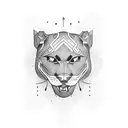 Panther tattoo design idea