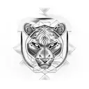 Panther tattoo design idea