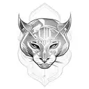 Panther tattoo design idea