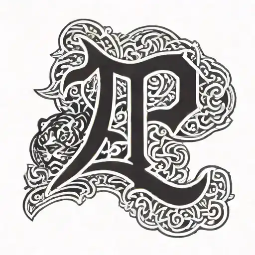 detroit tigers symbol with 313 written tattoo design idea