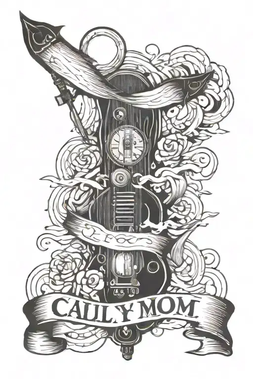 tattoo for forearm inspired by song "call your mom" by Noah kahan  tattoo design idea