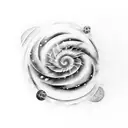 Spiral Galaxy  tattoo design idea