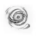 Spiral Galaxy  tattoo design idea