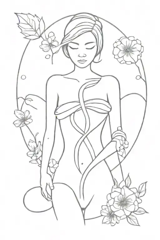 breast cancer survivor tattoo design idea