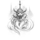 I want “ Be strong and of Good courage fear not or be dismayed: for the lord, even my god, will be with thee. He will no tattoo design idea