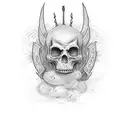 I want “ Be strong and of Good courage fear not or be dismayed: for the lord, even my god, will be with thee. He will no tattoo design idea