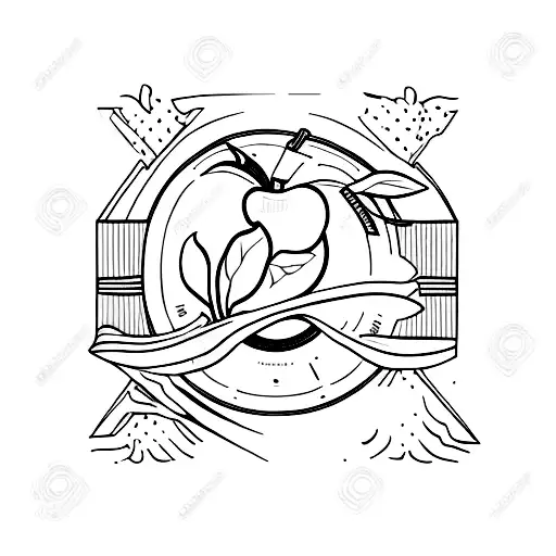 Apple Juice Box tattoo design idea