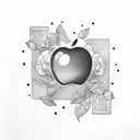 Apple Juice Box tattoo design idea