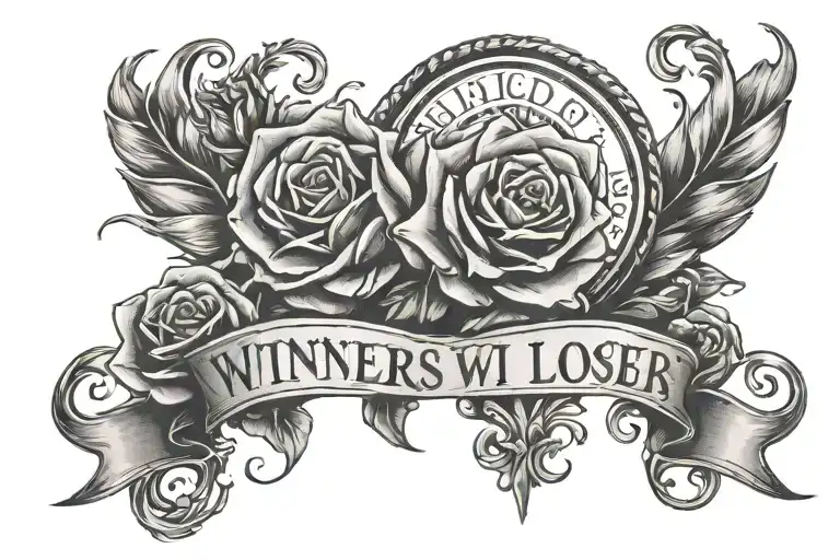 Winners win Losers lose tattoo design idea