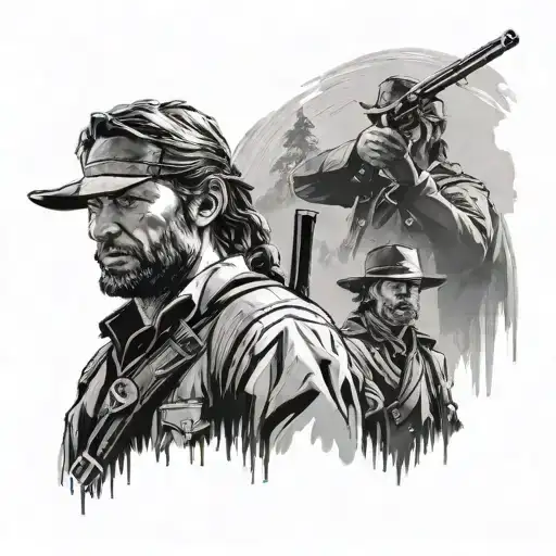 red dead redemption 2 tattoo design idea