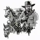 red dead redemption 2 tattoo design idea