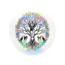 Tree of Life, family of three, wolf, viking, my little pony tattoo design idea