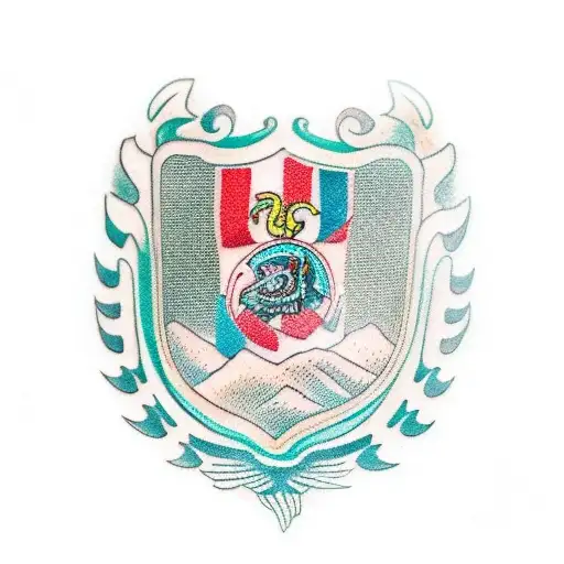 The crest of the guatemalan flag tattoo design idea