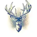 Whitetail Deer tattoo design idea