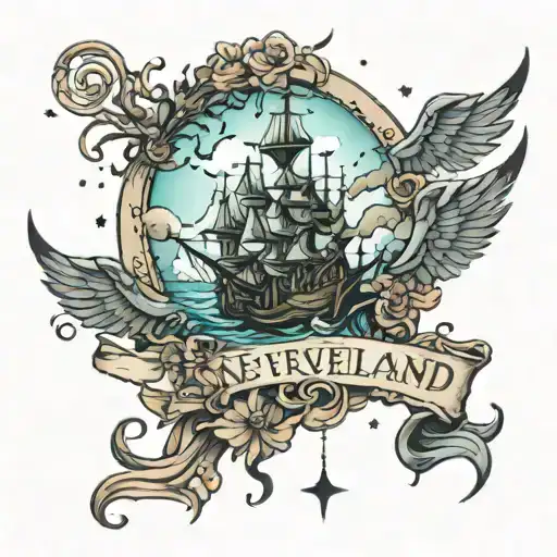 farewell neverland by txt  tattoo design idea