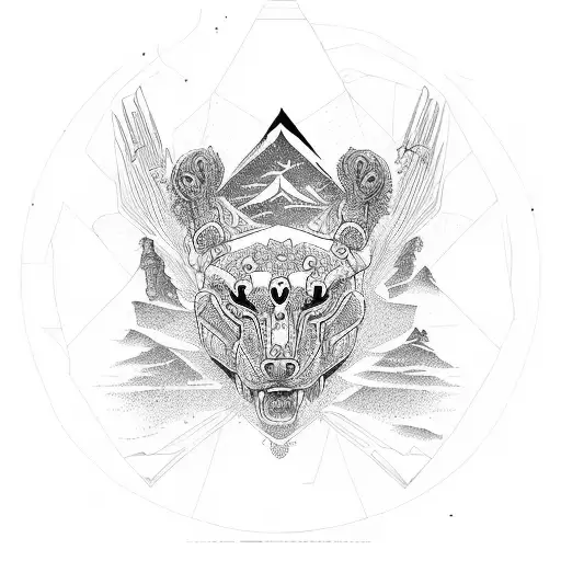 Solitude is bliss  tattoo design idea