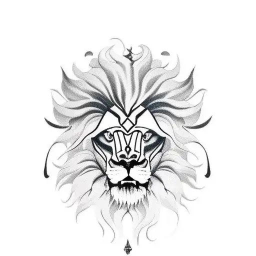 Lion head tribal tattoo Stock Vector by ©akv_lv 194788832