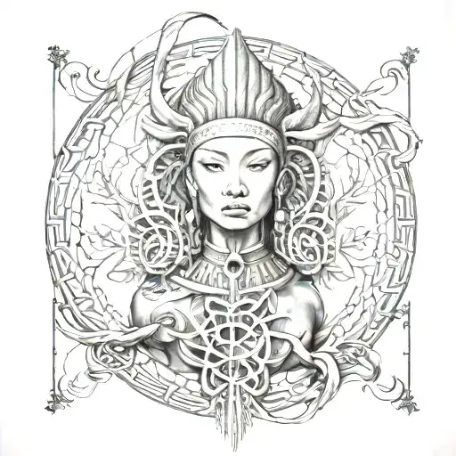 turkic tattoo tattoo design idea