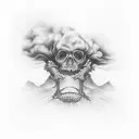 i'm swimming in the smoke, of bridges i have burned tattoo design idea