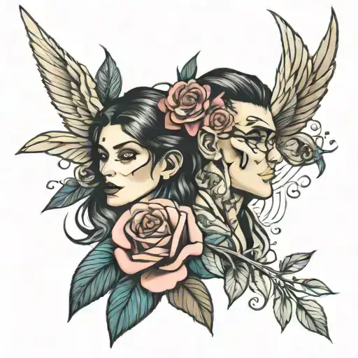 Couple rebel tats tattoo design idea