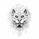 Foo Dog tattoo design idea