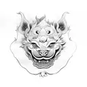 Foo Dog tattoo design idea
