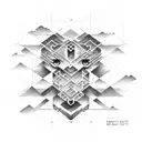 morse code gauri tattoo design idea