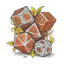dnd tattoo dice tattoo design idea