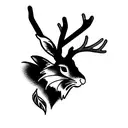 jackalope tattoo design idea
