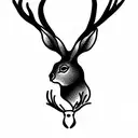 jackalope tattoo design idea