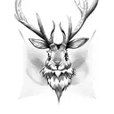 jackalope tattoo design idea