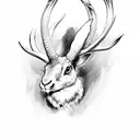 jackalope tattoo design idea