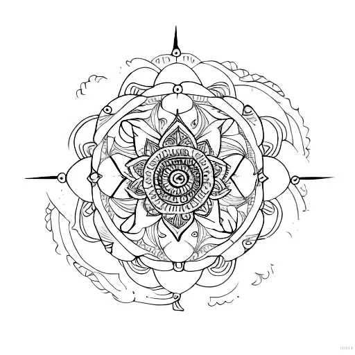 Mandala of consciousness tattoo design idea