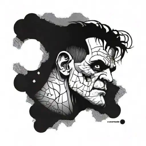 frankenstein posmo tattoo design idea