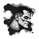 frankenstein posmo tattoo design idea