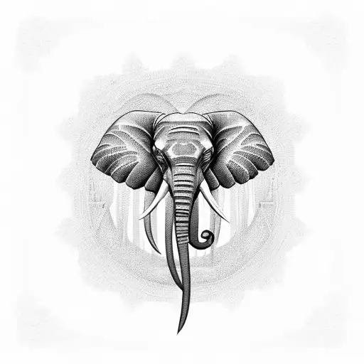 Elephant Tattoo On Side Chest