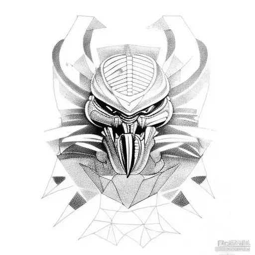 Predator tattoo design idea