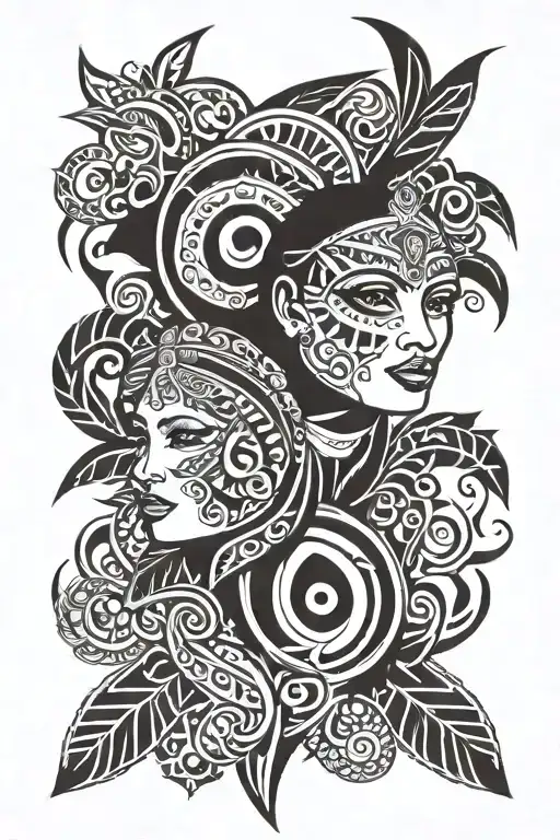 daughters "Charlotte" and "Harper" tattoo design idea