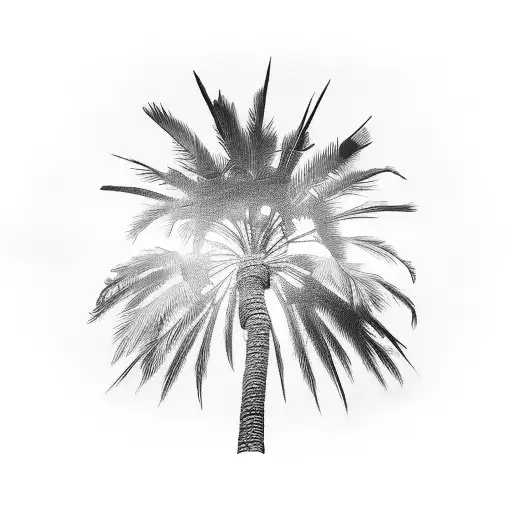 Palm Tree tattoo design idea