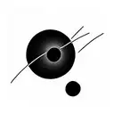 black hole interstellar tattoo design idea